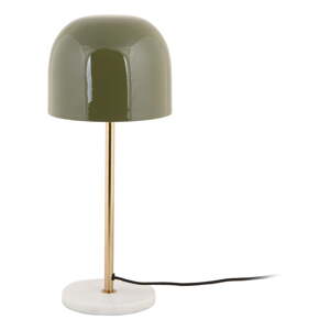 Khaki stolová lampa s kovovým tienidlom (výška  50 cm) Manta – Leitmotiv