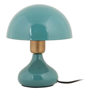 Tyrkysovomodrá stolová lampa s kovovým tienidlom (výška  23 cm) Binc – Leitmotiv