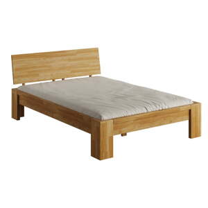 Dvojlôžková posteľ z dubového dreva 180x200 cm v prírodnej farbe Montana – Olivia Living