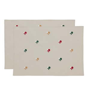 Látkové prestieranie 2 ks 33x48 cm Hearts Embloidery – Södahl