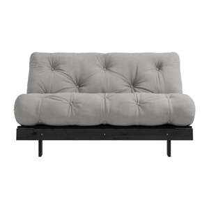 Sivá rozkladacia pohovka 140 cm Roots Black Night – Karup Design