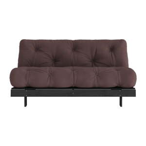 Tmavohnedá rozkladacia pohovka 160 cm Roots Black Night – Karup Design