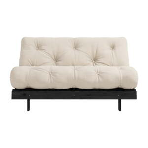 Béžová rozkladacia pohovka 140 cm Roots Black Night – Karup Design