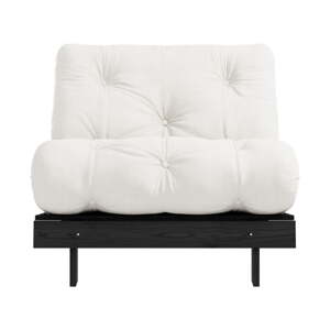 Krémovobiele kreslo Roots Black Night – Karup Design