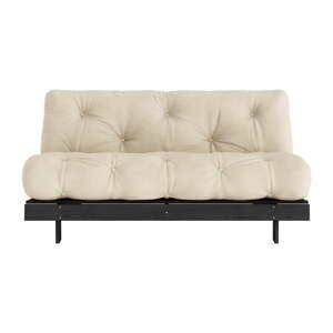 Béžová rozkladacia pohovka 160 cm Roots Black Night – Karup Design