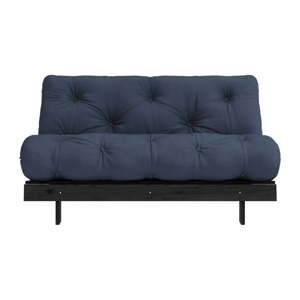 Tmavomodrá rozkladacia pohovka 140 cm Roots Black Night – Karup Design