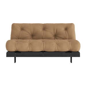 Hnedá rozkladacia pohovka 160 cm Roots Black Night – Karup Design