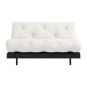 Krémovobiela rozkladacia pohovka 140 cm Roots Black Night – Karup Design
