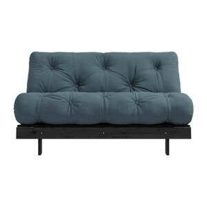 Rozkladacia pohovka v petrolejovej farbe 140 cm Roots Black Night – Karup Design