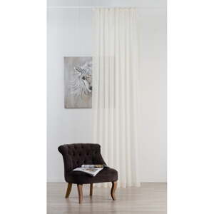 Krémovobiela voálová záclona 140x245 cm Sable Crush – Mendola Fabrics