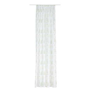 Biela/zelená záclona 140x245 cm Caledonia – Mendola Fabrics