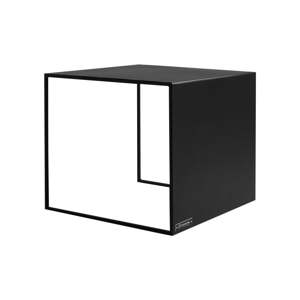 Čierny konferenčný stolík Custom Form 2Wall, dĺžka 50 cm