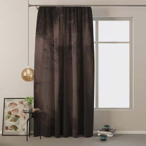 Hnedý zamatový dimout záves 140x245 cm Pleat – Restilo