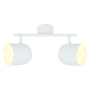 Biele stropné svietidlo s kovovým tienidlom 38x10 cm Azuro – Candellux Lighting