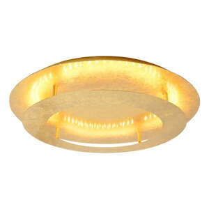 LED stropné svietidlo v zlatej farbe s kovovým tienidlom 50x50 cm Merle – Candellux Lighting