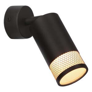 Čierne nástenné svietidlo Flin – Candellux Lighting
