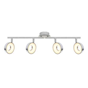 LED stropné svietidlo v lesklej striebornej farbe 71x10 cm Isla – Candellux Lighting