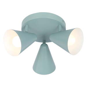 Modré stropné svietidlo s kovovým tienidlom 34x34 cm Amor – Candellux Lighting