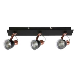 Stropné svietidlo s kovovým tienidlom v čierno-medenej farbe 8x47 cm Markus – Candellux Lighting