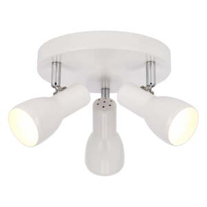 Biele stropné svietidlo s kovovým tienidlom 29x29 cm Picardo – Candellux Lighting