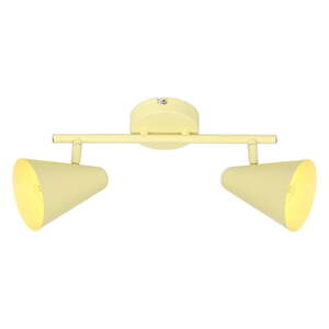 Žlté stropné svietidlo s kovovým tienidlom 42x10 cm Amor – Candellux Lighting
