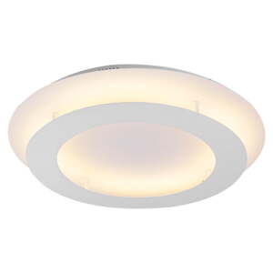 Biele LED stropné svietidlo s kovovým tienidlom 50x50 cm Merle – Candellux Lighting