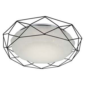 Biele LED stropné svietidlo s kovovým tienidlom 43x43 cm Sven – Candellux Lighting