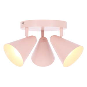 Svetloružové stropné svietidlo s kovovým tienidlom 34x34 cm Amor – Candellux Lighting