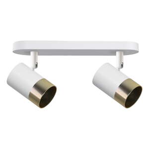 Stropné svietidlo s kovovým tienidlom v bielo-zlatej farbe 34x5.5 cm Tobi - Candellux Lighting