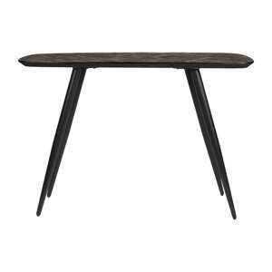 Čierny konzolový stolík z teakového dreva 37x118 cm Webster – White Label