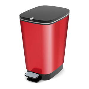 Červený pedálový plastový odpadkový kôš 35 l Chic Bin – KIS