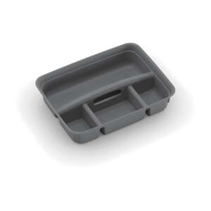Sivý plastový rozdeľovač do úložného boxu 35,5x26,5x8,5 cm K Latch Box – KIS
