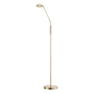 LED stojacia lampa so stmievačom v zlatej farbe (výška  150 cm) Dent – Fischer & Honsel