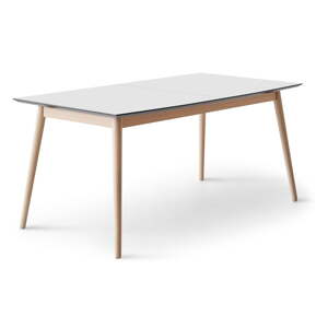 Rozkladací jedálenský stôl s bielou doskou a prídavnou doskou 100x210 cm Meza – Hammel Furniture