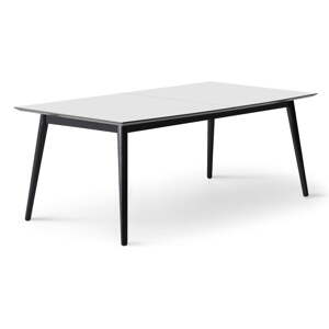 Rozkladací jedálenský stôl s bielou doskou a prídavnou doskou 100x210 cm Meza – Hammel Furniture