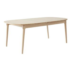 Rozkladací jedálenský stôl s prídavnou doskou z dubového dreva 106x184 cm Miro – Hammel Furniture