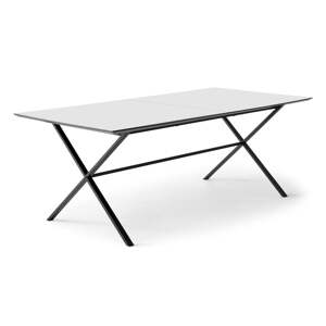 Rozkladací jedálenský stôl s bielou doskou a prídavnou doskou 100x210 cm Meza – Hammel Furniture