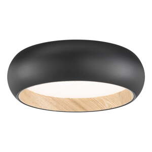 Čierne LED stropné svietidlo so stmievačom Wood – Fischer & Honsel