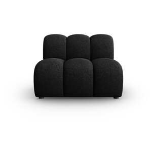 Čierny/antracitovosivý modul pohovky (stredový diel) Lupine – Micadoni Home