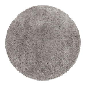 Svetlohnedý okrúhly koberec ø 120 cm Fluffy – Ayyildiz Carpets