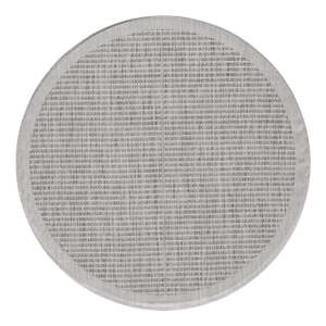 Sivý okrúhly vonkajší koberec ø 120 cm Giza – Ayyildiz Carpets