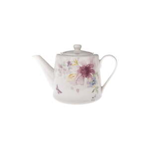 Biela porcelánová kanvica na čaj 900 ml – Dakls