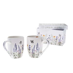 Biele porcelánové hrnčeky v súprave 2 ks 350 ml – Dakls