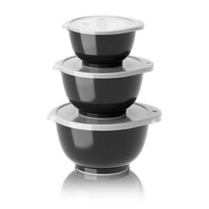 Čierne misky v súprave 3 ks 750 ml Margrethe Mini – Rosti