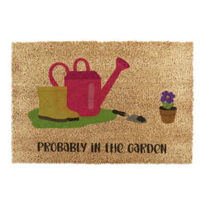 Rohožka z kokosového vlákna 40x60 cm Probably in the Garden – Artsy Doormats