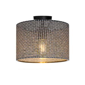 Sivé stropné svietidlo s textilným tienidlom ø 38 cm Goza – Squid Lighting