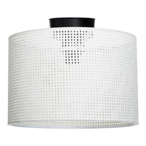 Krémovobiele stropné svietidlo s textilným tienidlom ø 30 cm Goza – Squid Lighting