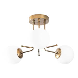 Biele/v zlatej farbe stropné svietidlo so skleneným tienidlom ø 15 cm Daisy – Opviq lights