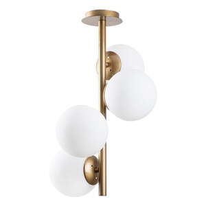 Stropné svietidlo v zlatej farbe so skleneným tienidlom ø 15 cm Faze – Opviq lights