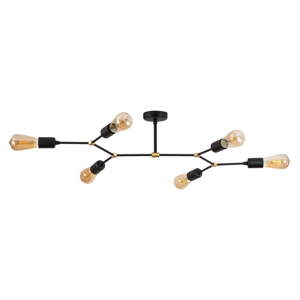 Čierne stropné svietidlo 48x95 cm Sparrow – Opviq lights